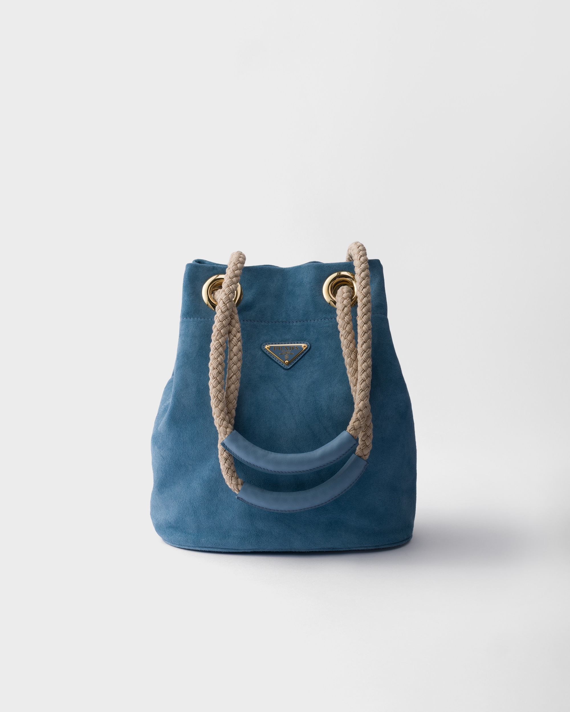 Small Prada Mariner suede bucket bag - Image 1